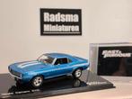 Yenko Camaro SYC - Blauw - 1:43 Fast & Furious, Overige merken, Auto, Nieuw, Ophalen of Verzenden