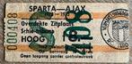 Toegangskaartje Sparta-Ajax seizoen 72/73, Ophalen of Verzenden, Gebruikt, Sparta