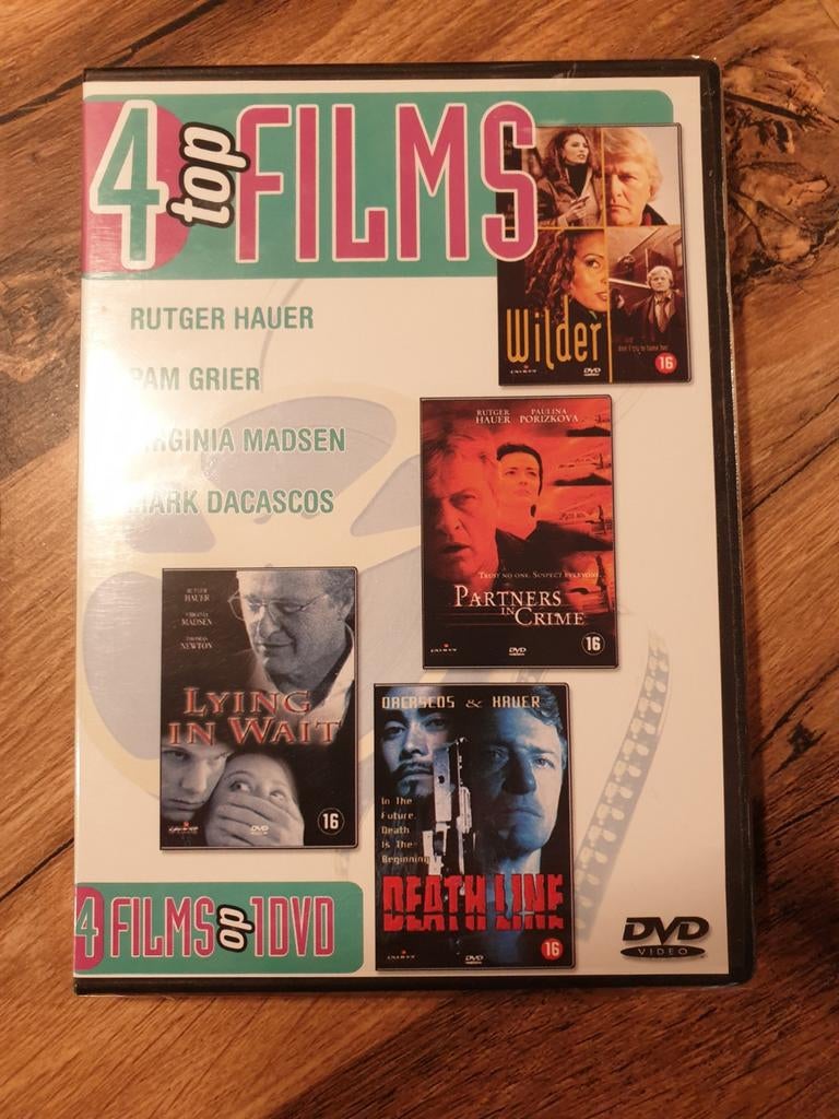 4 Top Films Boxset (nieuw in seal) met Rutger Hauer, Cd's en Dvd's, Ophalen of Verzenden, Nieuw in verpakking