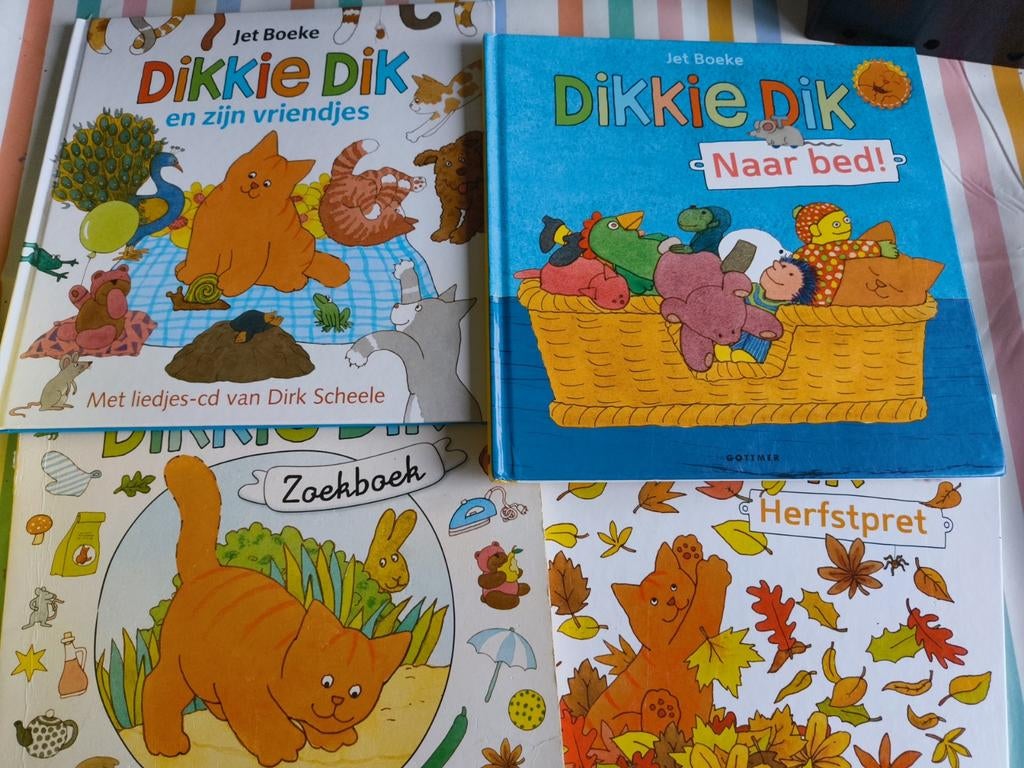 Dikkie Dik Boeken: 4-delige set, Ophalen of Verzenden, Gelezen, Jet Boeke, Fictie algemeen
