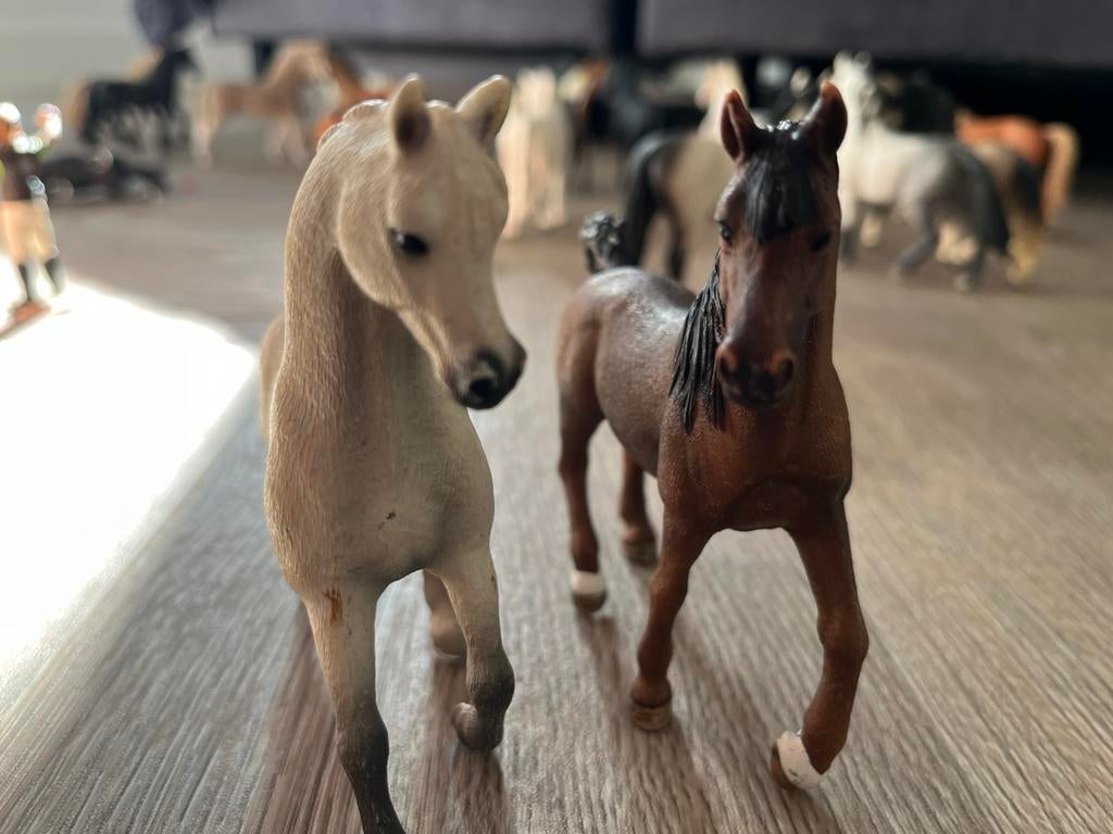 Schleich paarden, Ophalen of Verzenden, Gebruikt, Paard, Beeldje of Figuurtje
