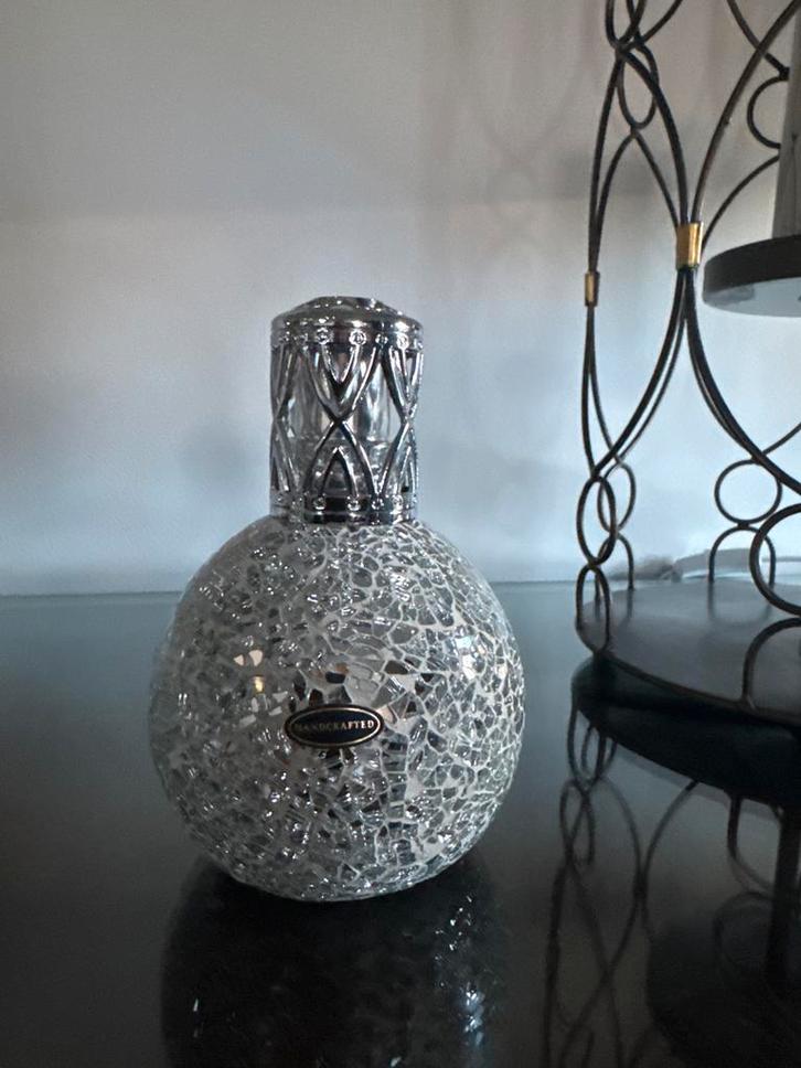 Handgemaakte Mozaïek Geurlamp - Zilver, Huis en Inrichting, Woonaccessoires | Overige, Zo goed als nieuw, Ophalen