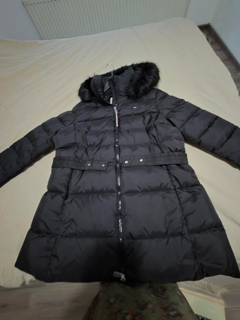 Tommy Hilfiger  Winterjas maat 48, Kleding | Dames, Jassen | Winter, Zwart, Maat 46/48 (XL) of groter, Nieuw, Ophalen of Verzenden