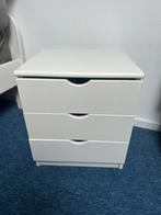 Nachtkastje met lades - Wit, Ophalen, Gebruikt, Minder dan 25 cm, Met lade(s)