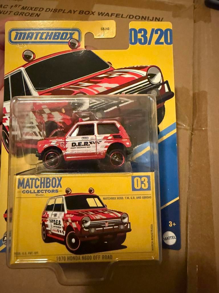 Matchbox Honda n600, Overige merken, 1:50 of kleiner, Auto, Ophalen of Verzenden