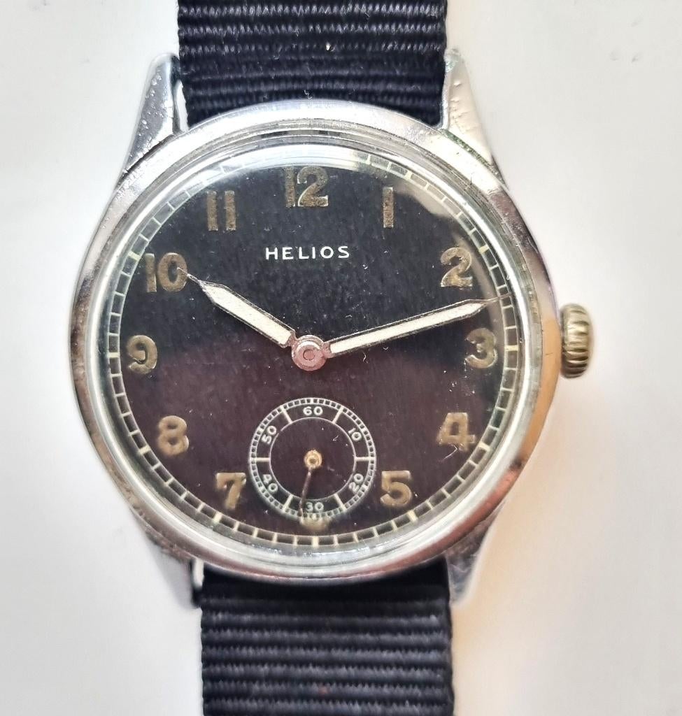 Dienstuhr DH Wehrmacht horloge Helios, Ophalen, Duitsland, Overige typen