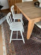 2 x kinderstoel aan tafel wit, Ophalen, Gebruikt, Twee, Wit