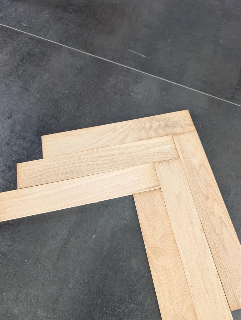 Eiken parketvloerdelen, Ophalen, Nieuw, 10 m² of meer, 10 tot 30 cm