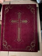 Luxe Sinterklaas Boek - Fluweel met Gouden Kruis, Ophalen of Verzenden, Zo goed als nieuw