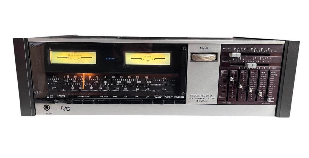 JVC receiver JR S 200 L met ingebouwde equalizer, Audio, Tv en Foto, Versterkers en Receivers, Ophalen of Verzenden, Zo goed als nieuw