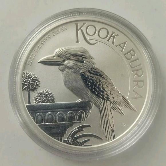 Kookaburra zilveren munt 1 Oz zilver uit 2022, Ophalen of Verzenden, Zilver