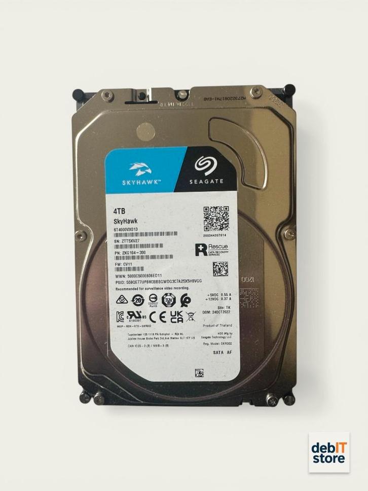 Seagate Skyhawk 4tb NAS - NVR HDD (2 stuks beschikbaar), Computers en Software, Harde schijven, Zo goed als nieuw, Server, HDD