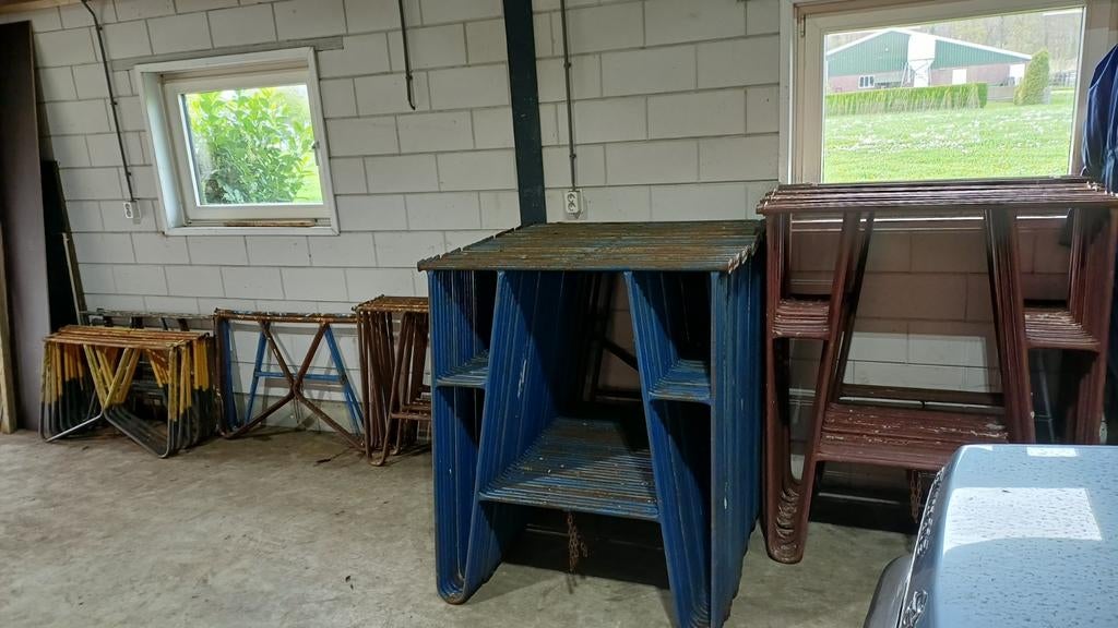 Te koop 46 metselschragen  / schragen, Doe-het-zelf en Verbouw, Steigers, Overige typen, Minder dan 2 meter, Ophalen