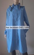 Nieuwe Ilse Jacobsen blauwe lange regenjas 42, Blauw, Maat 46/48 (XL) of groter, Nieuw, Ophalen of Verzenden