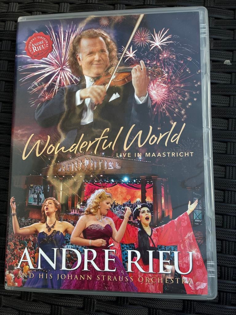 André Rieu - Wonderful World Live in Maastricht DVD, Alle leeftijden, Ophalen of Verzenden, Zo goed als nieuw, Muziek en Concerten