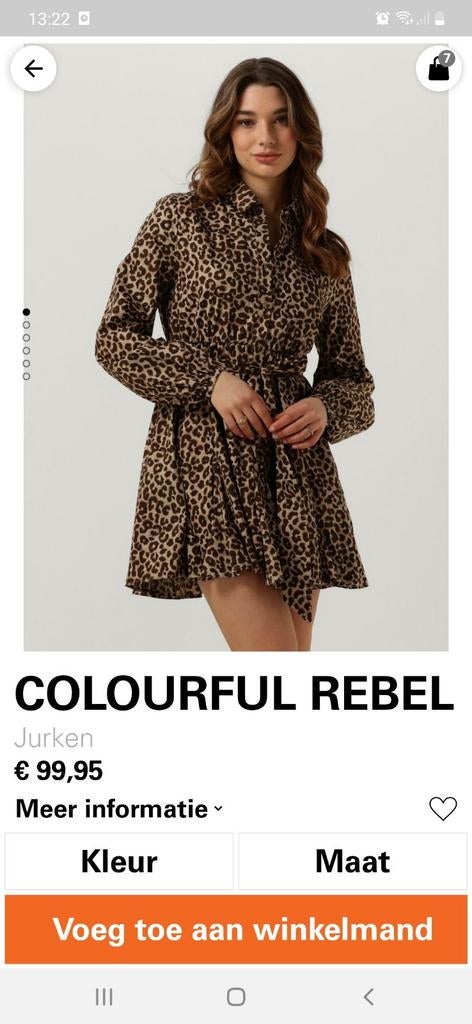 Colorful rebel  jurk nieuw, Ophalen of Verzenden, Nieuw