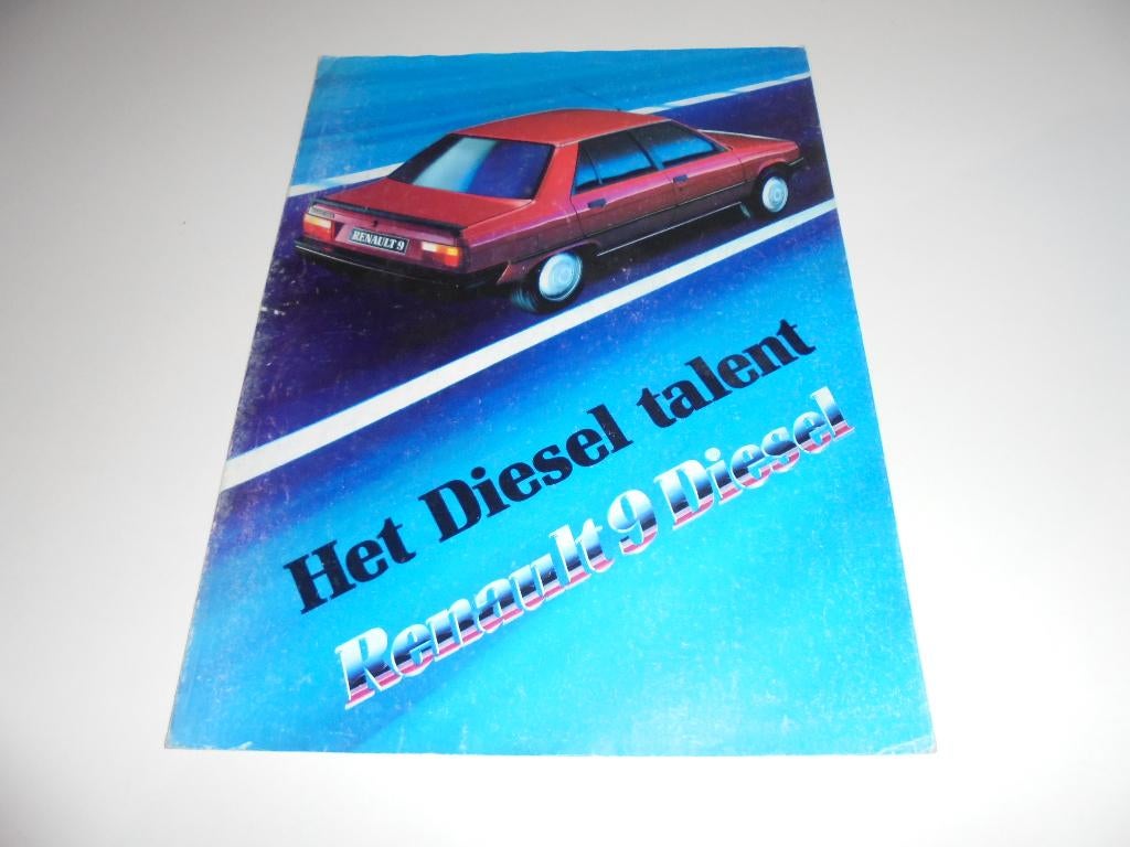 brochure Renault 9 Diesel  1983, Ophalen of Verzenden, Gelezen, Renault