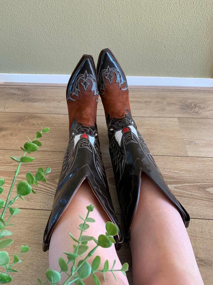 Buffalo hoge cowboylaarzen 39 western boots laarzen, Kleding | Dames, Schoenen, Zo goed als nieuw, Hoge laarzen, Bruin, Ophalen of Verzenden