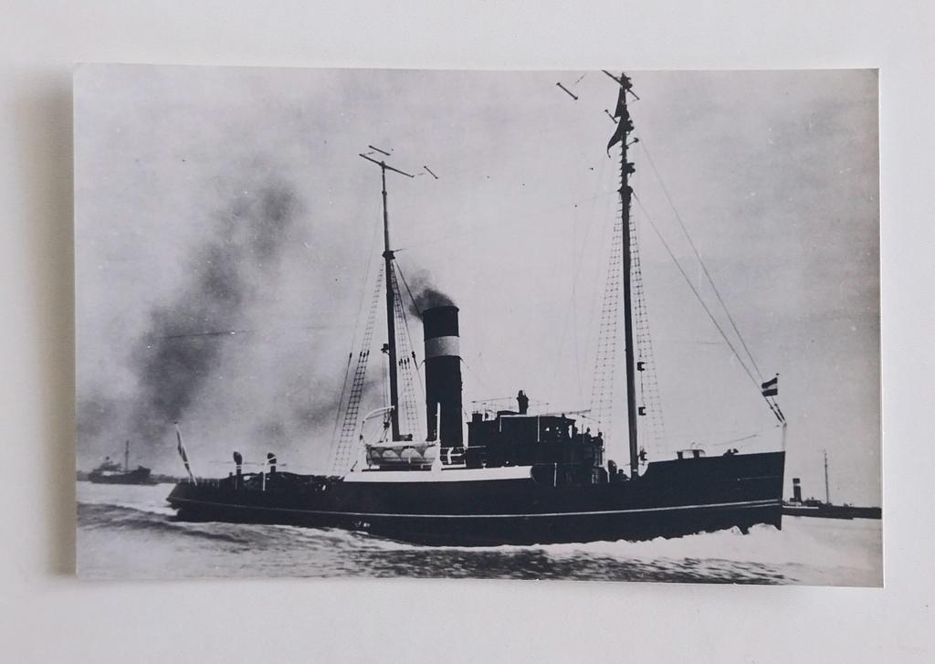 Sleepboot Lauwerszee I., Verzamelen, Ophalen of Verzenden, Kaart, Foto of Prent