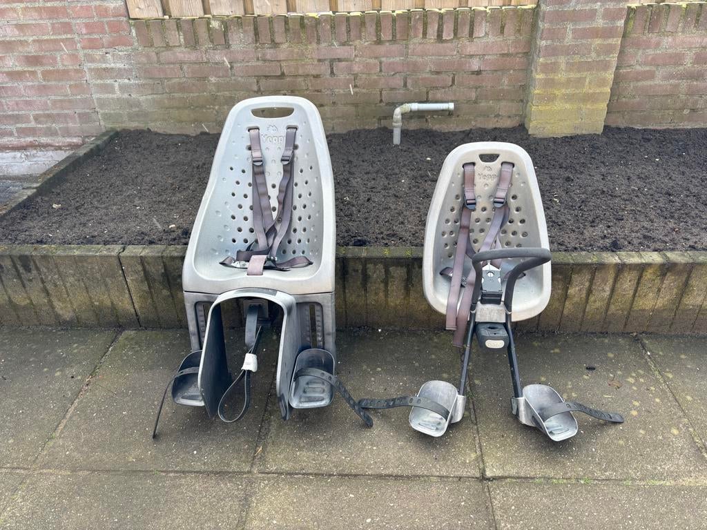 Yepp fietsstoeltjes. Achterzitje en voorzitje met windscherm, Ophalen, Achterzitje, 22 t/m 36 kg, Gebruikt