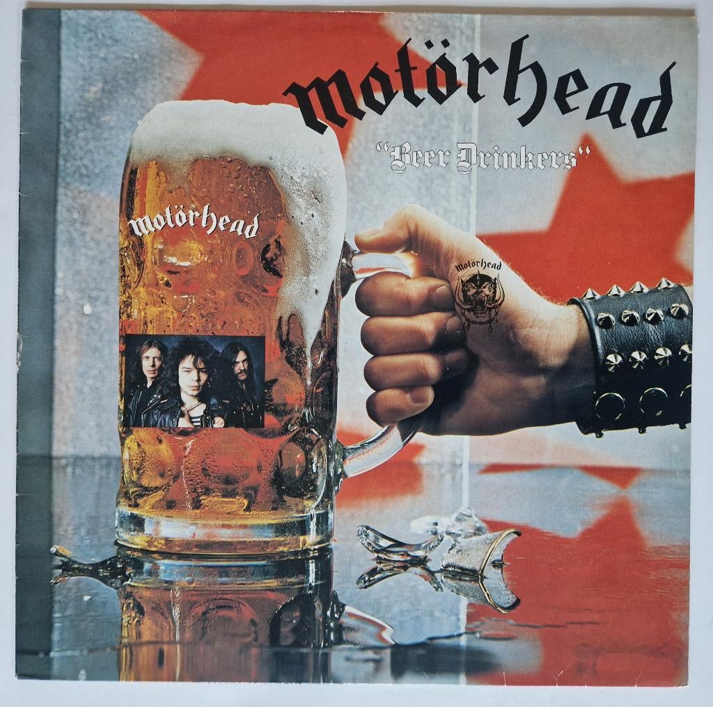 Motörhead – Beer Drinkers LP 1982, Ophalen of Verzenden, Gebruikt