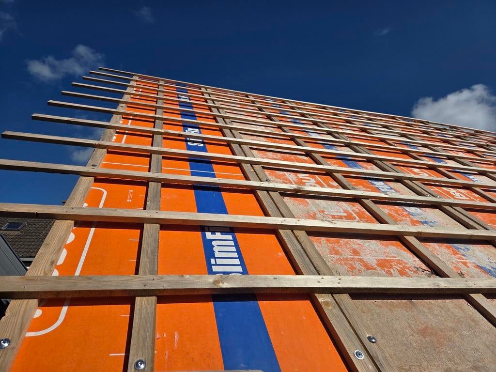 Isobouw SlimFix dakplaten 88 mm - 18 stuks (ca. 350 cm lang), Dakplaat of Dakpanplaat, Gebruikt, Ophalen of Verzenden, 15 m² of meer