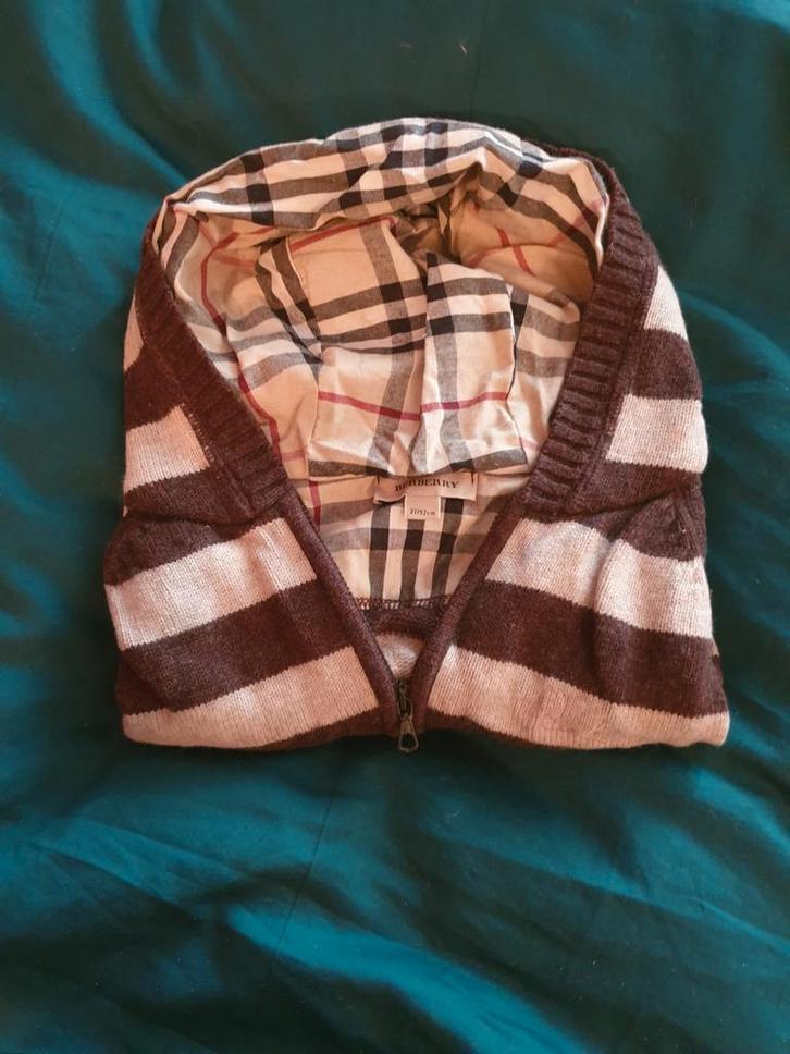 Burberry vestje vest 92 origineel, Kinderen en Baby's, Kinderkleding | Maat 92, Zo goed als nieuw, Jongen of Meisje, Trui of Vest