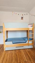 Modern stapelbed met opberglade, Ophalen, Zo goed als nieuw, Stapelbed