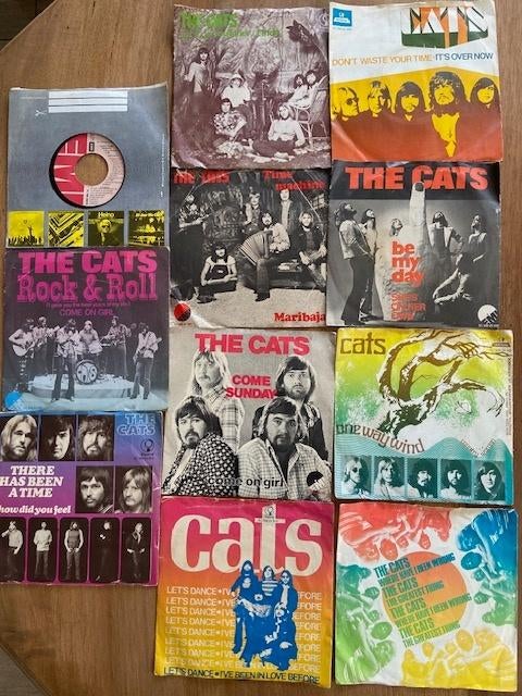 The Cats 11x single’s vintage '70er jaren verzameling, Cd's en Dvd's, Vinyl Singles, Gebruikt, 7 inch, Single, Ophalen of Verzenden