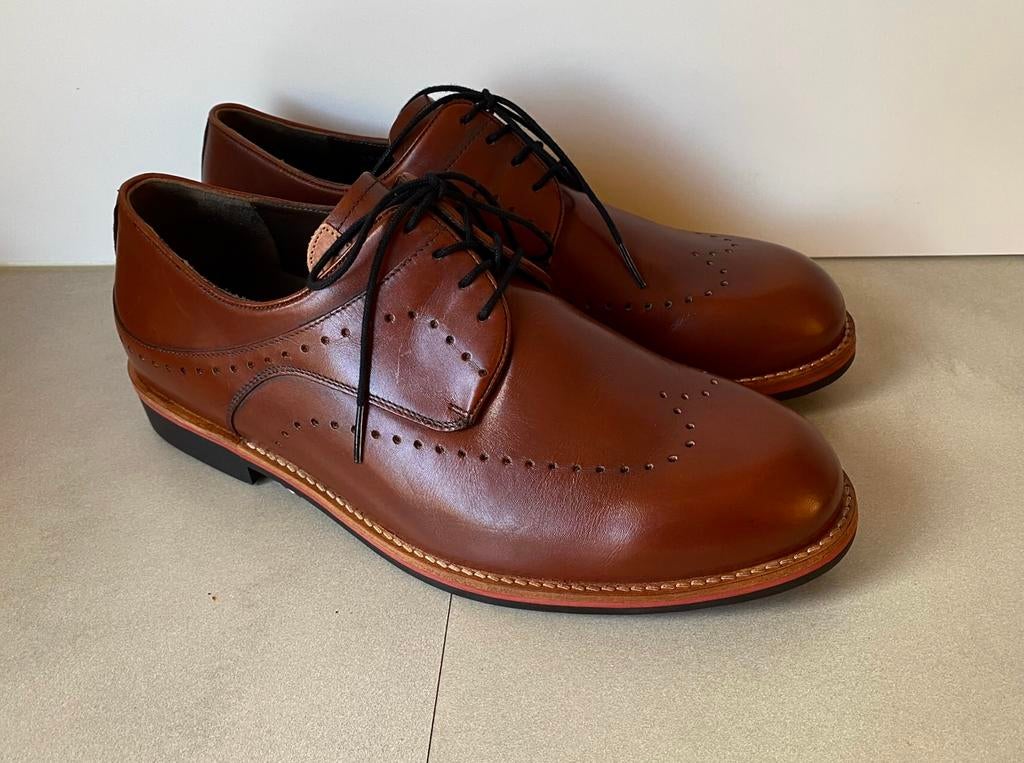 GIJS  VETERSCHOEN MT: 43 K NIEUW., Kleding | Heren, Schoenen, Bruin, Verzenden, Veterschoenen, GIJS