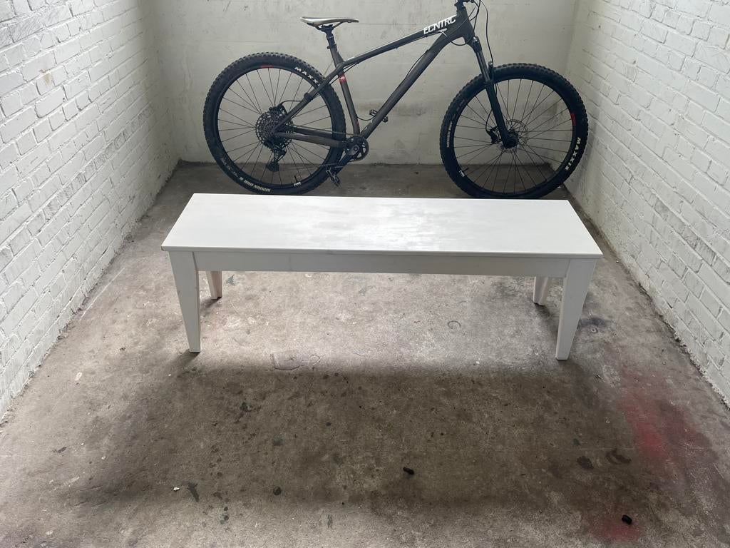 Ikea bankje 2x, Tuin en Terras, Tuinbanken, Ophalen, Zo goed als nieuw, Hout