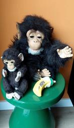 Vintage speelgoed FurReal Friends Chimpansee + Monkey pluche, Ophalen of Verzenden