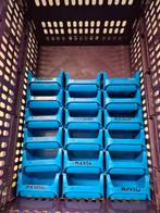 18x Handige blauwe sorteerbakjes voor opslag en organisatie, Doe-het-zelf en Verbouw, Ophalen of Verzenden, Gebruikt