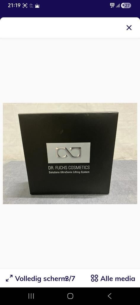Dr. Fuchs Cosmetics UltraSonic Lifting System -, Ophalen of Verzenden, Zo goed als nieuw, Gehele gezicht