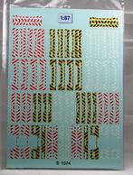 decal set: waarschuwingstekens kranen/uitzonderlijk vervoer., Hobby en Vrije tijd, Modelauto's | 1:87, Ophalen of Verzenden, Nieuw