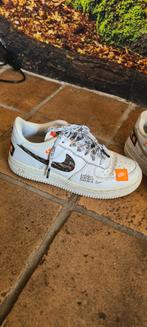 Nike Air Force 1 Limited Edition wit/oranje/zwart maat 38, Wit, Nike, Ophalen of Verzenden, Sneakers of Gympen