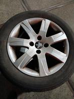 16 inch aluminium velgen met zomerbanden voor Peugeot 307, Ophalen, Gebruikt, 16 inch, Banden en Velgen