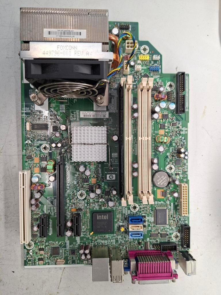 Moederbord uit HP Compaq dc7800p, Onbekend, Gebruikt, Ophalen of Verzenden, DDR2