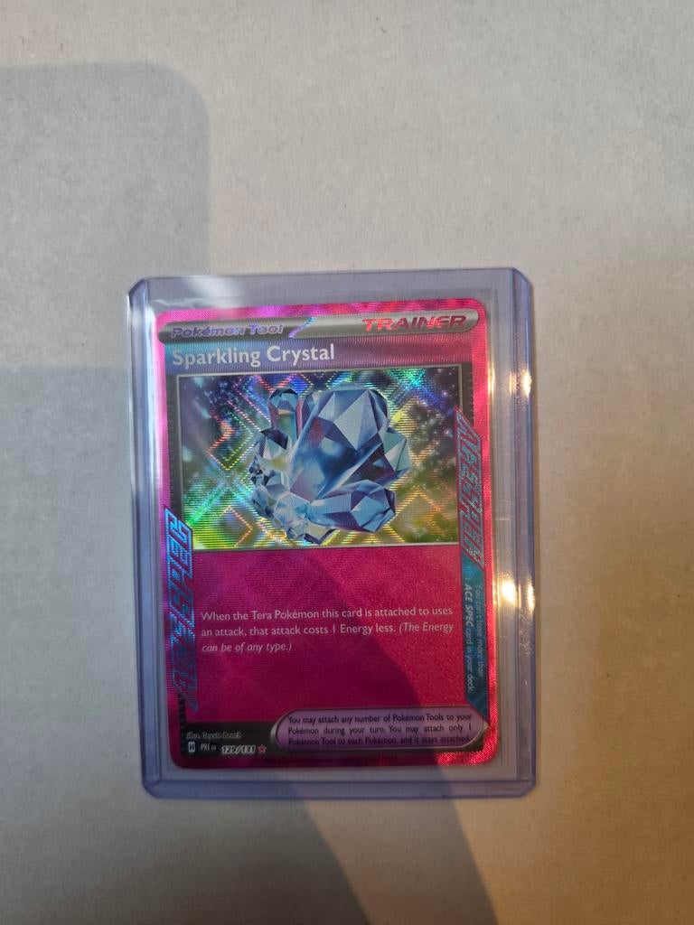Pokémon TCG: Sparkling Crystal Trainer Kaart, Ophalen of Verzenden, Zo goed als nieuw, Losse kaart, Foil