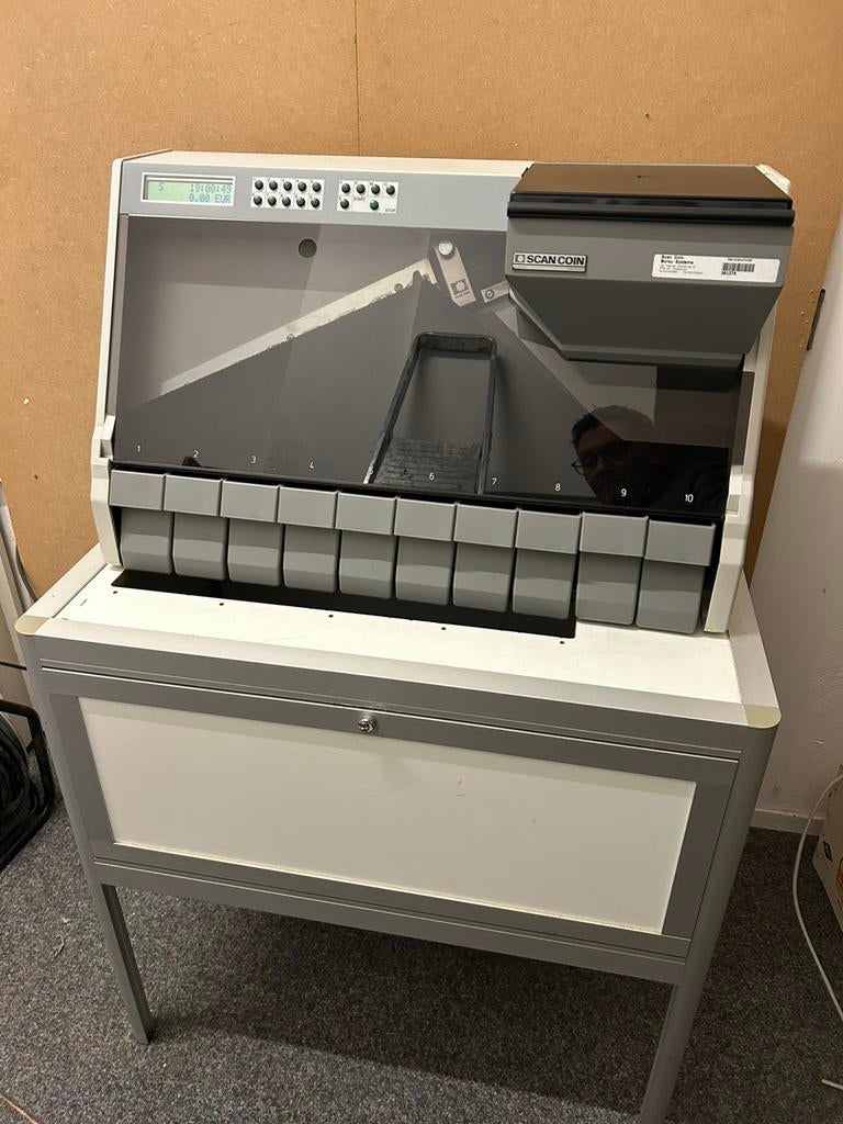 Professionele euro munten teller en sorteermachine, Ophalen of Verzenden, Gebruikt