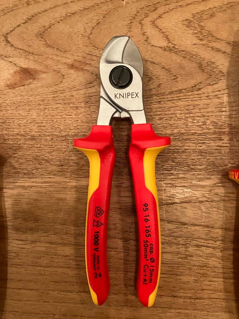 Knipex 95 16 165 Geïsoleerde Kabelschaar 1000V, Ophalen of Verzenden, Nieuw