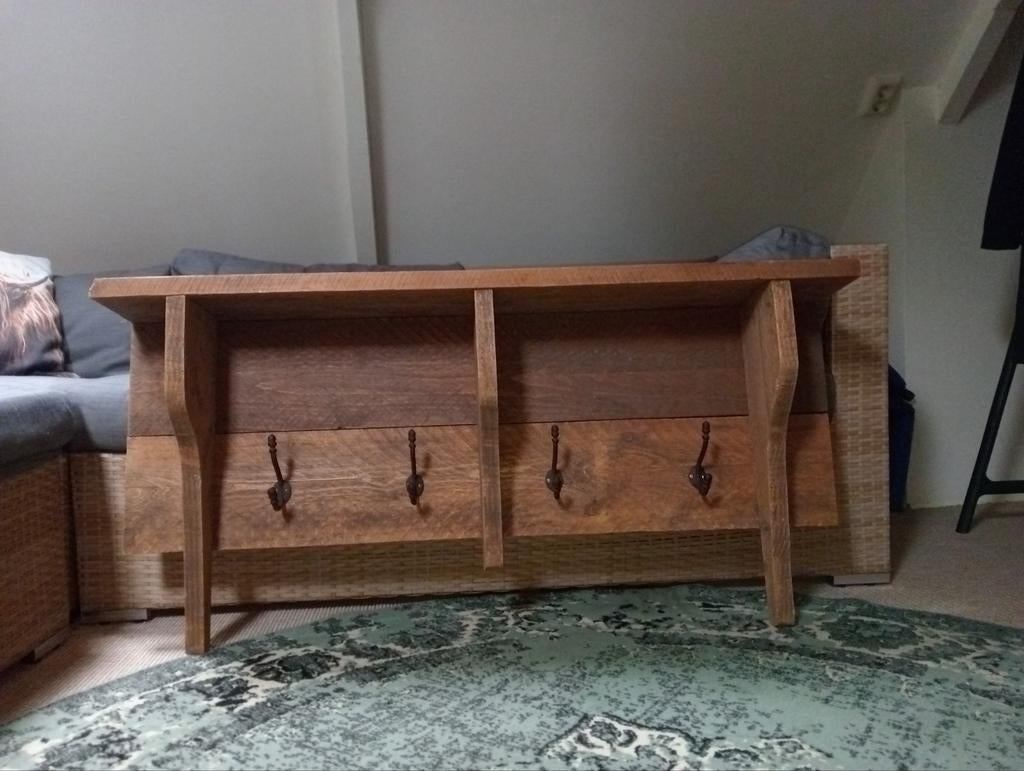 Mooie regaal kapstok steiger hout, Ophalen, Zo goed als nieuw, 25 tot 50 cm, 100 tot 150 cm