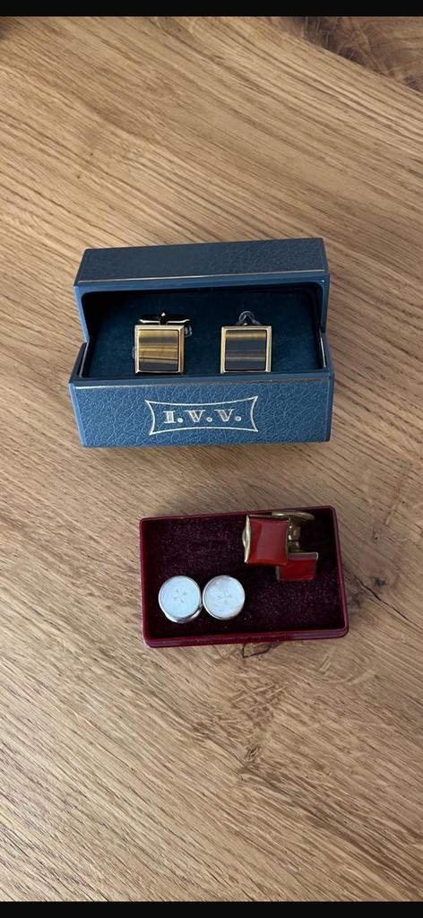 Manchetknopen, Ophalen of Verzenden, Gebruikt, Overige materialen