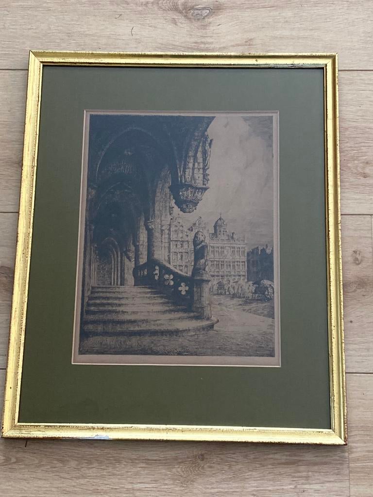 Ets van Brussel, Rene van der Sande (140223), Antiek en Kunst, Ophalen of Verzenden