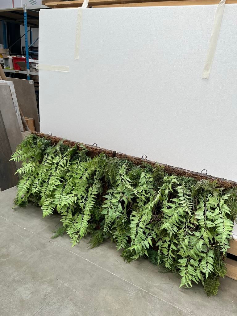 Wandpaneel met kunstplanten van Pomax Home Collection, Ophalen, Groen, Gebruikt, Natuurlijk materiaal