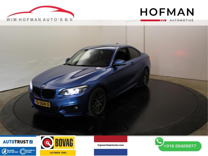 BMW 2 Serie Coupé 220i High Executive M-Sport Camera Leder, Auto's, BMW, Bedrijf, Te koop, 2-Serie, ABS, Achteruitrijcamera, Airbags