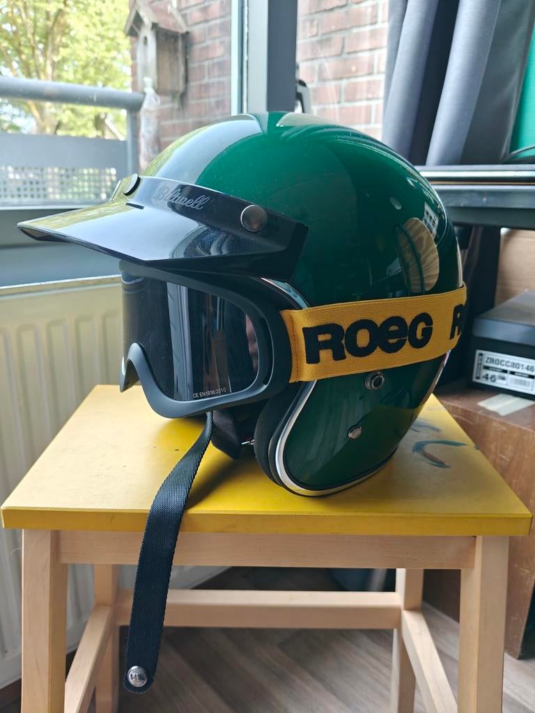 Roeg Jett helm incl goggle, Motoren, Overige merken, Dames, XXL, Tweedehands