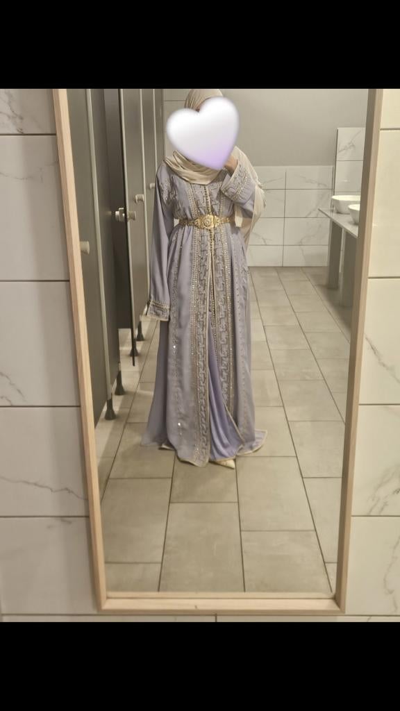 Lichtpaarse Takchita met Gouden Details, Ophalen of Verzenden, Zo goed als nieuw, Maat 38/40 (M), Overige typen