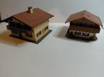 Zwitserse huisjes H0 totaal 3 stuks, Hobby en Vrije tijd, Modeltreinen | H0, Overige merken, Gebruikt, Gelijkstroom, Brug, Tunnel of Gebouw