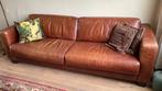 Comfortabele leren bank - 3-zits, Ophalen, Gebruikt, Driepersoons, Rechte bank